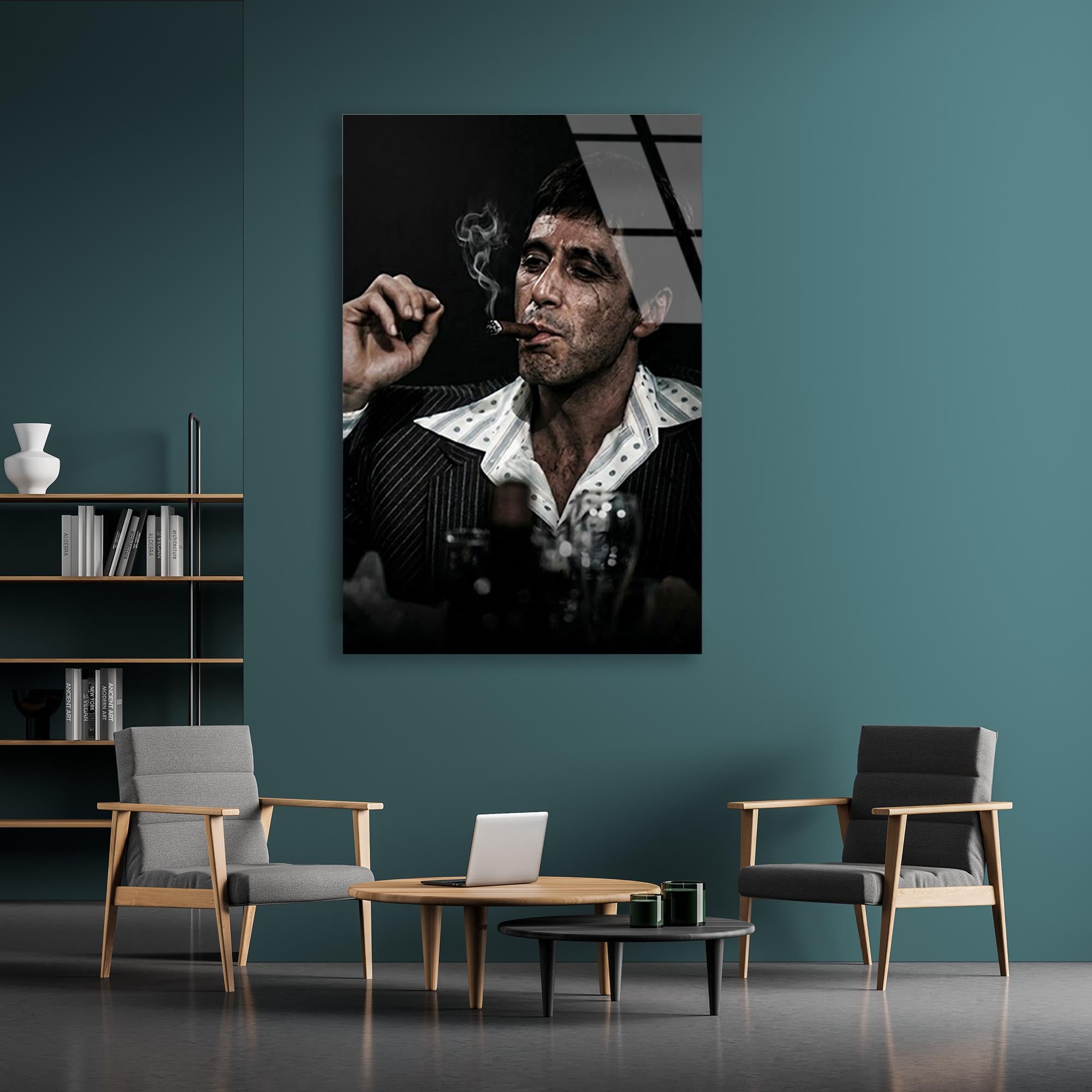 Scarface Klasik Cam Tablo – Efsane Film Temalı Duvar Dekoru - DEG0681
