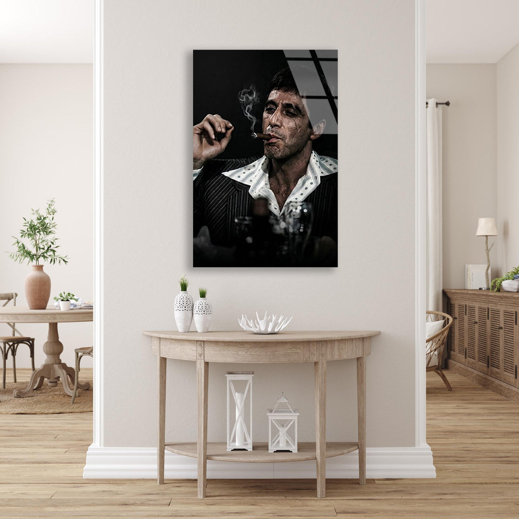Scarface Klasik Cam Tablo – Efsane Film Temalı Duvar Dekoru - DEG0681