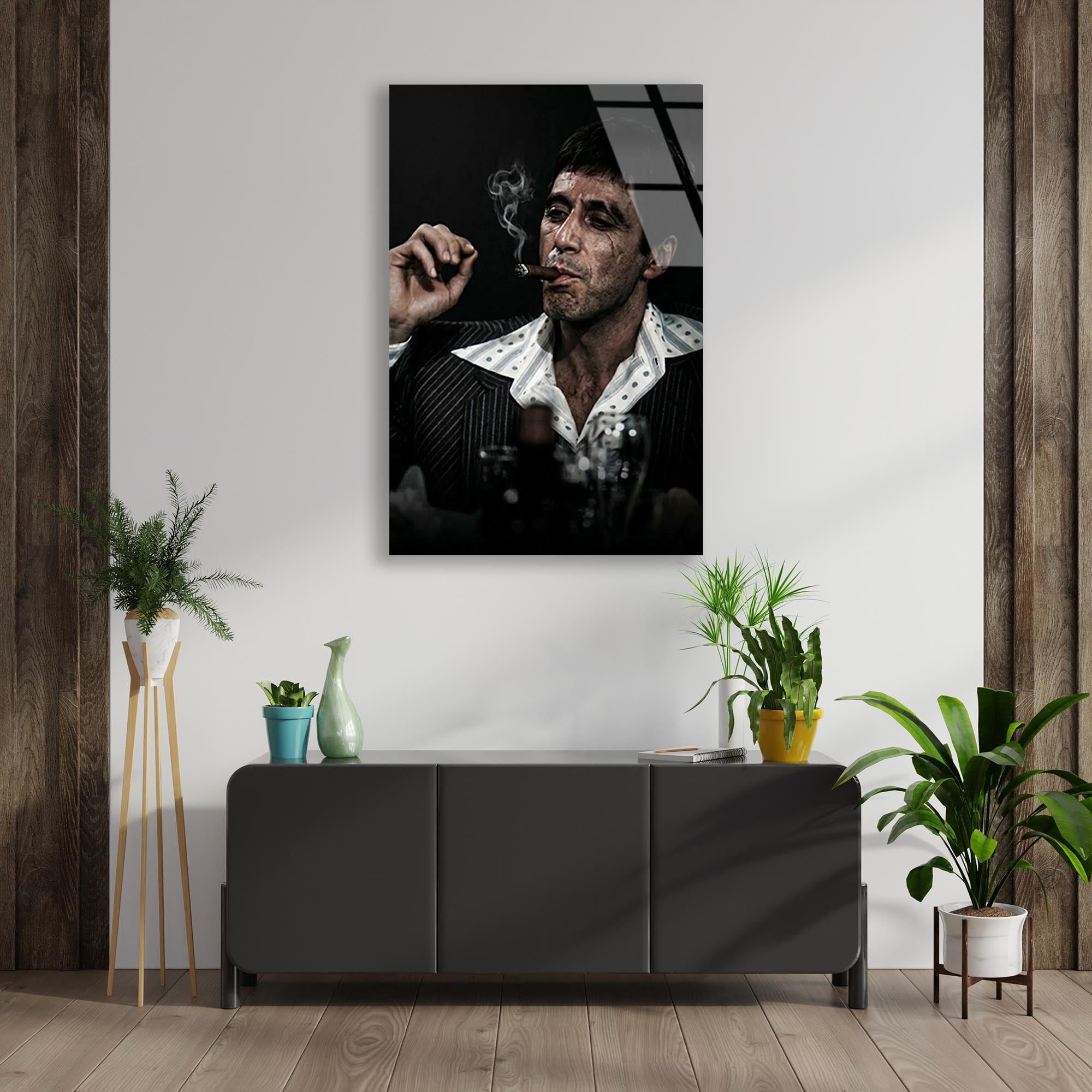 Scarface Klasik Cam Tablo – Efsane Film Temalı Duvar Dekoru - DEG0681