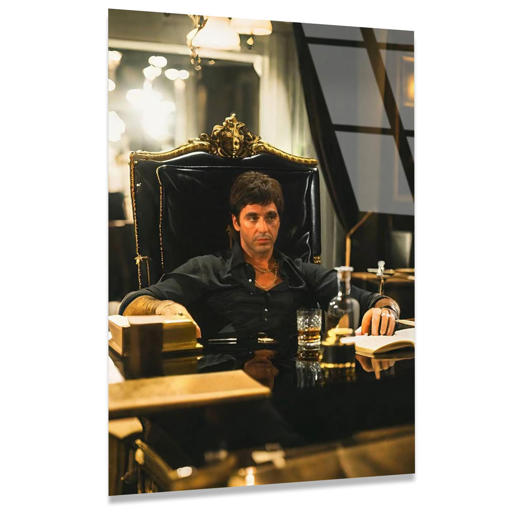 Scarface Modern Cam Tablo – Sinema Temalı Duvar Dekoru - DEG0682