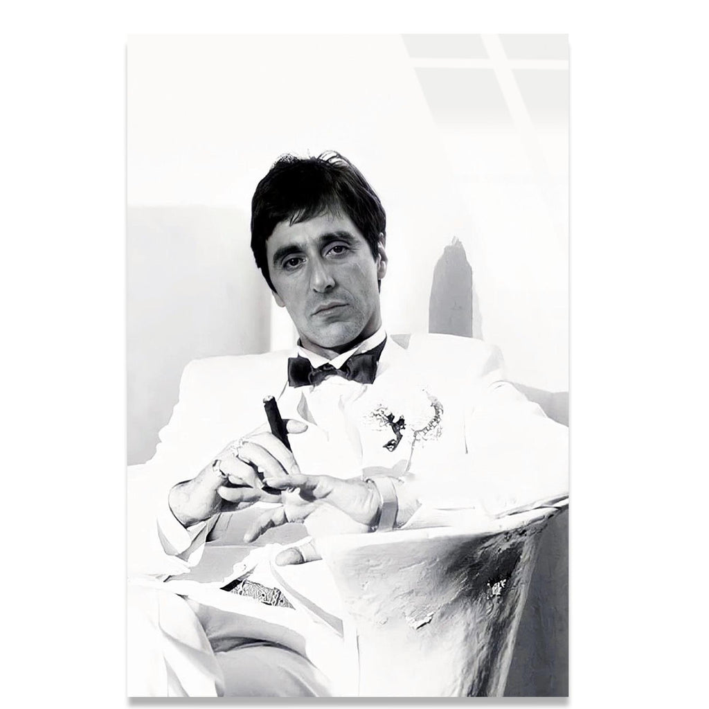 Scarface Sanatsal Cam Tablo – Efsane Film Temalı Duvar Dekoru - DEG0683