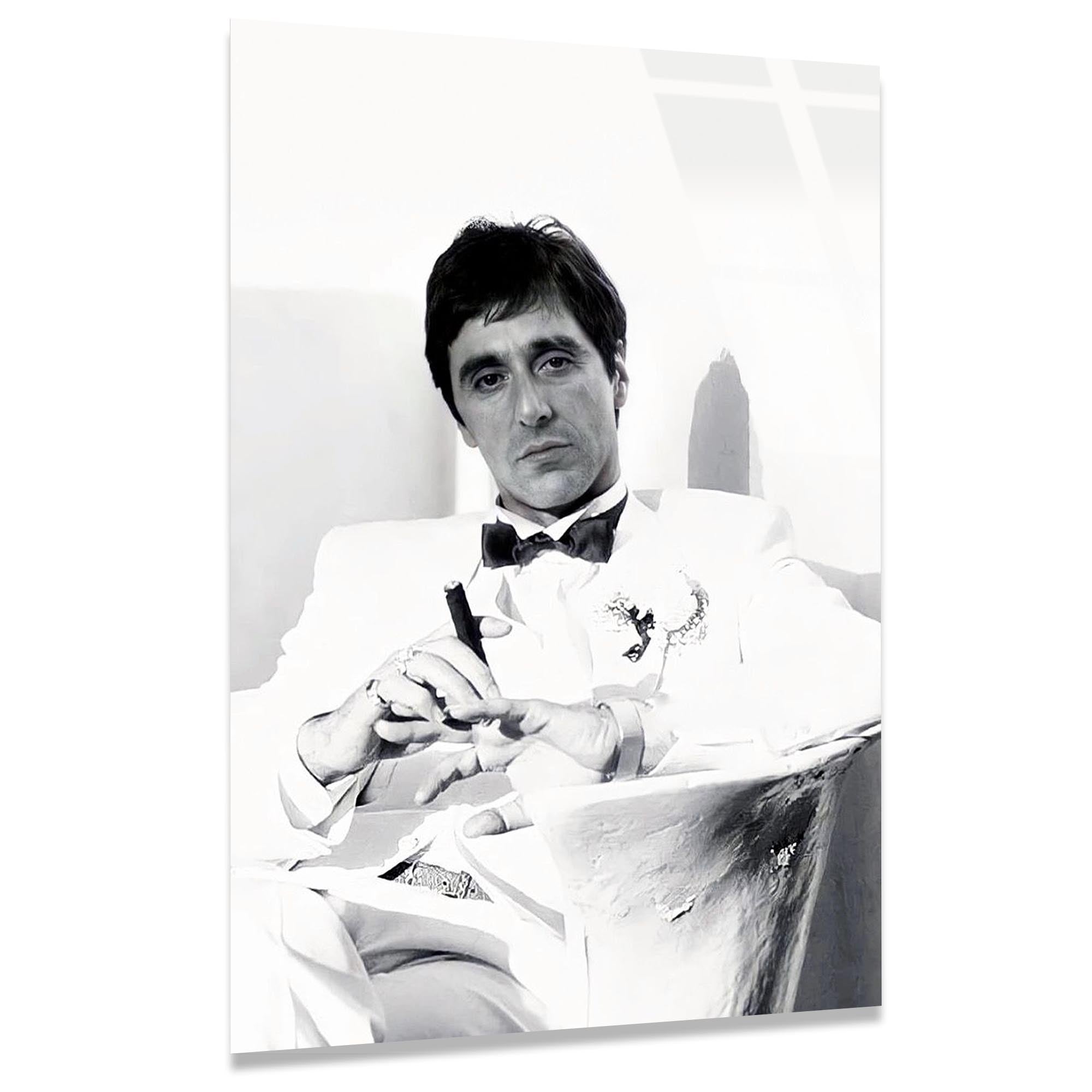 Scarface Sanatsal Cam Tablo – Efsane Film Temalı Duvar Dekoru - DEG0683