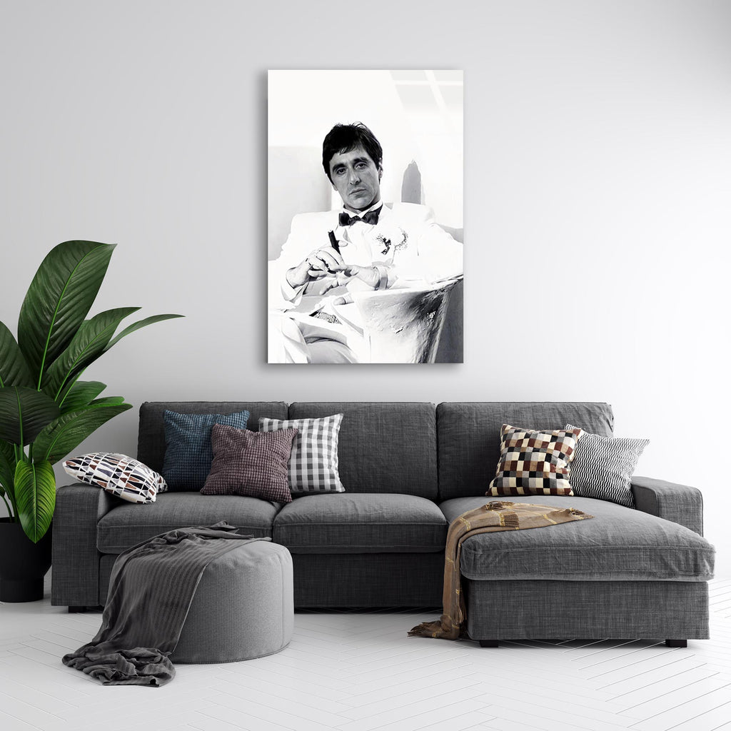 Scarface Sanatsal Cam Tablo – Efsane Film Temalı Duvar Dekoru - DEG0683