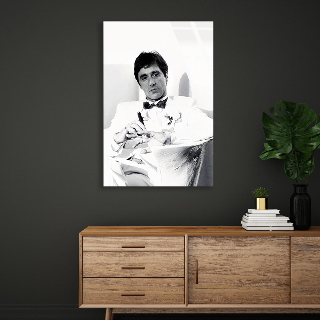 Scarface Sanatsal Cam Tablo – Efsane Film Temalı Duvar Dekoru - DEG0683