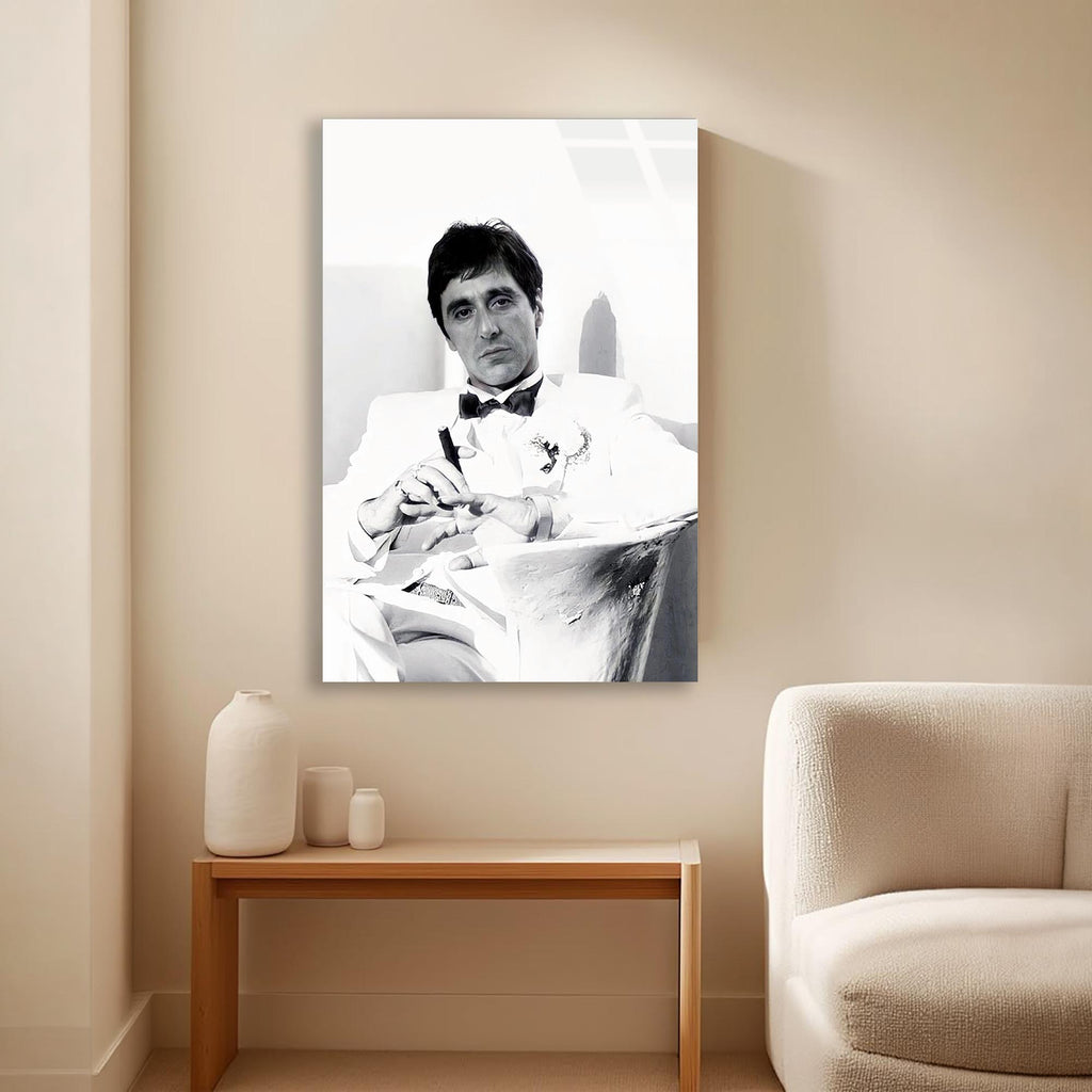 Scarface Sanatsal Cam Tablo – Efsane Film Temalı Duvar Dekoru - DEG0683