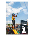 F1 Lider Yarış Arabası Cam Tablo – Formula 1 Duvar Dekoru - DEG0692