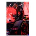 Kırmızı F1 Yarış Arabası Cam Tablo – Formula 1 Duvar Dekoru - DEG0694