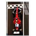 Kırmızı Formula 1 Arabası Cam Tablo – Motorsport Duvar Dekoru - DEG0695