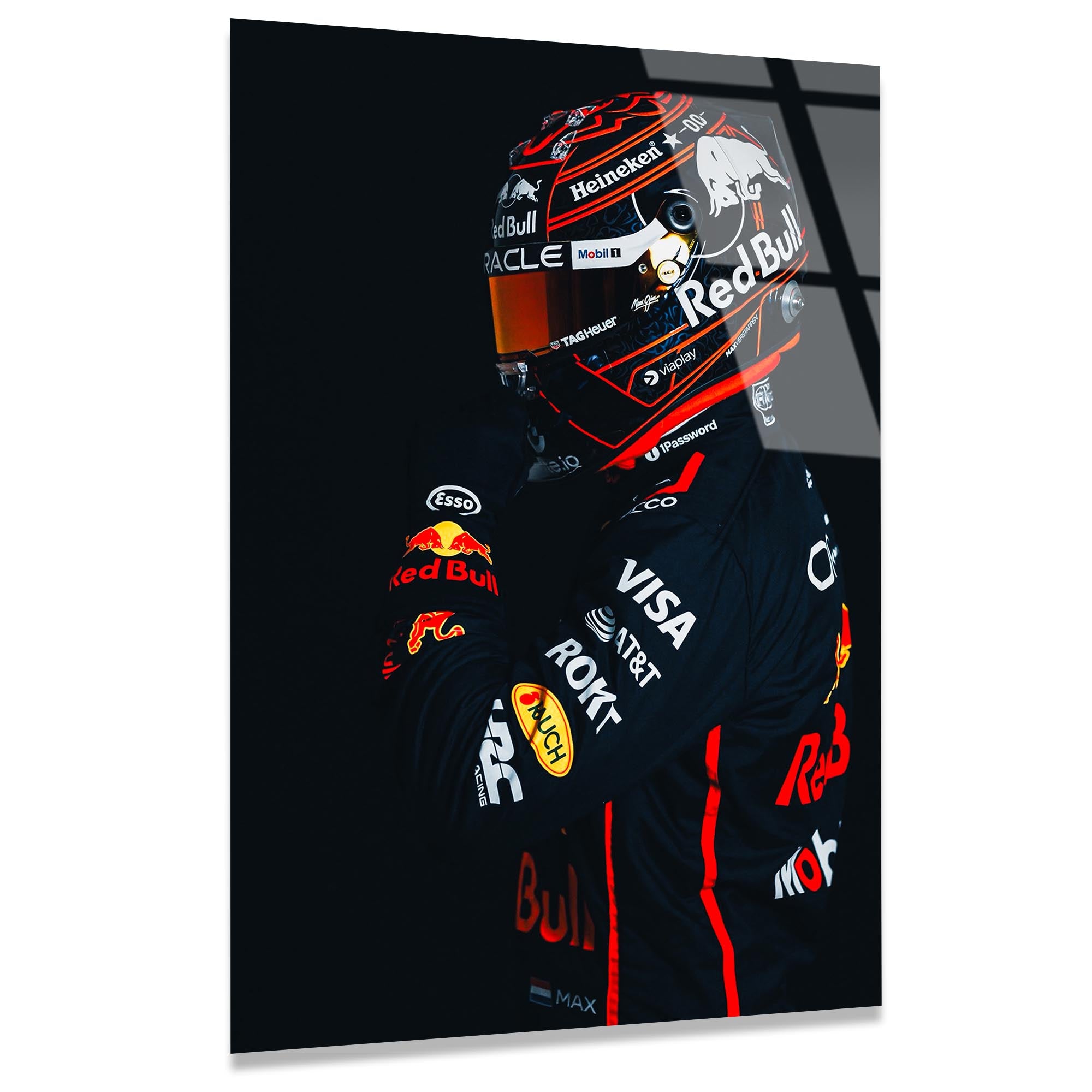 Red Bull F1 Cam Tablo – Formula 1 Temalı Duvar Dekoru - DEG0697