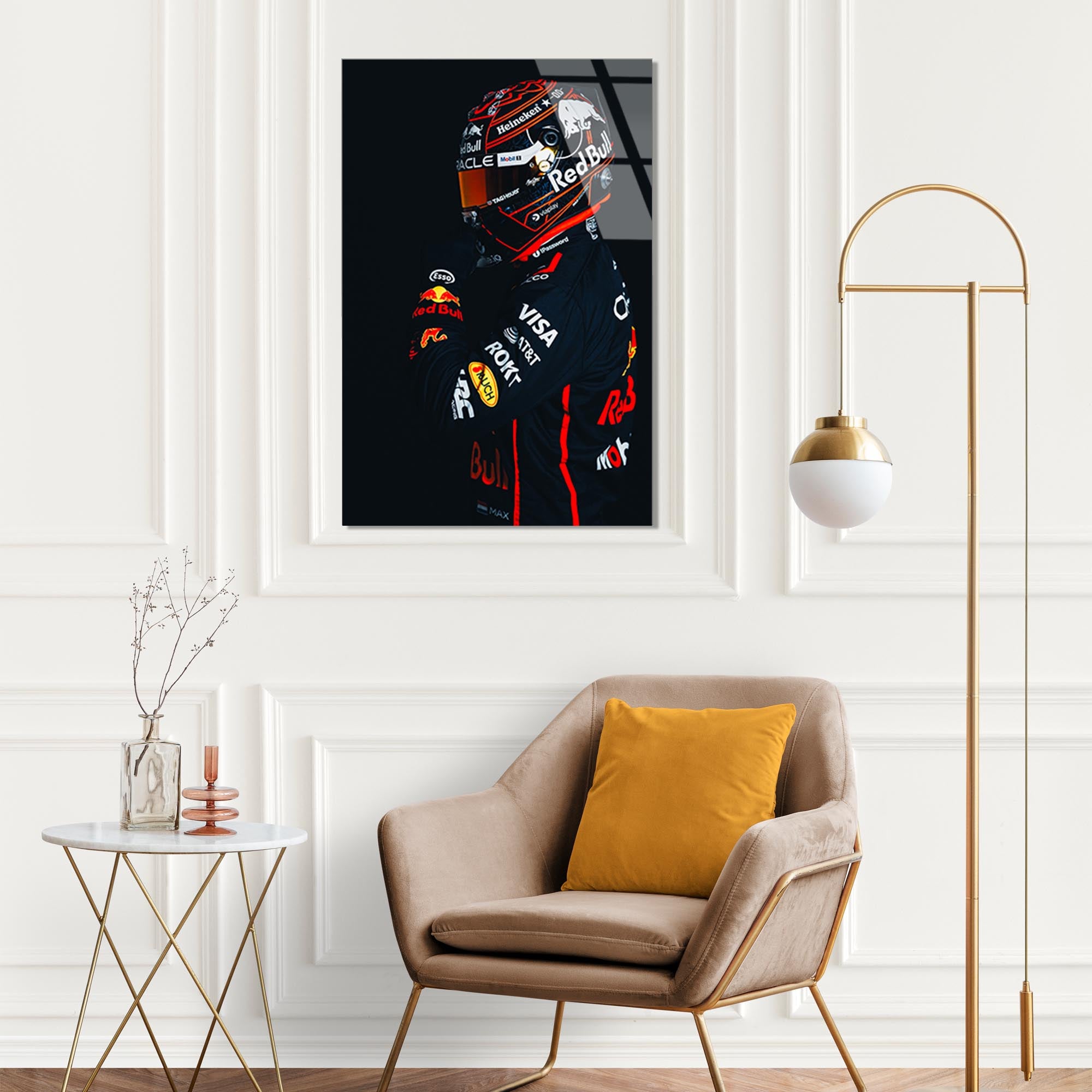 Red Bull F1 Cam Tablo – Formula 1 Temalı Duvar Dekoru - DEG0697