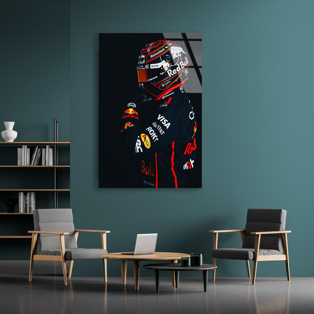 Red Bull F1 Cam Tablo – Formula 1 Temalı Duvar Dekoru - DEG0697