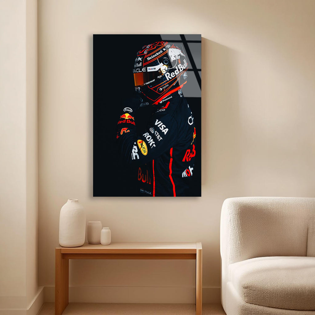 Red Bull F1 Cam Tablo – Formula 1 Temalı Duvar Dekoru - DEG0697