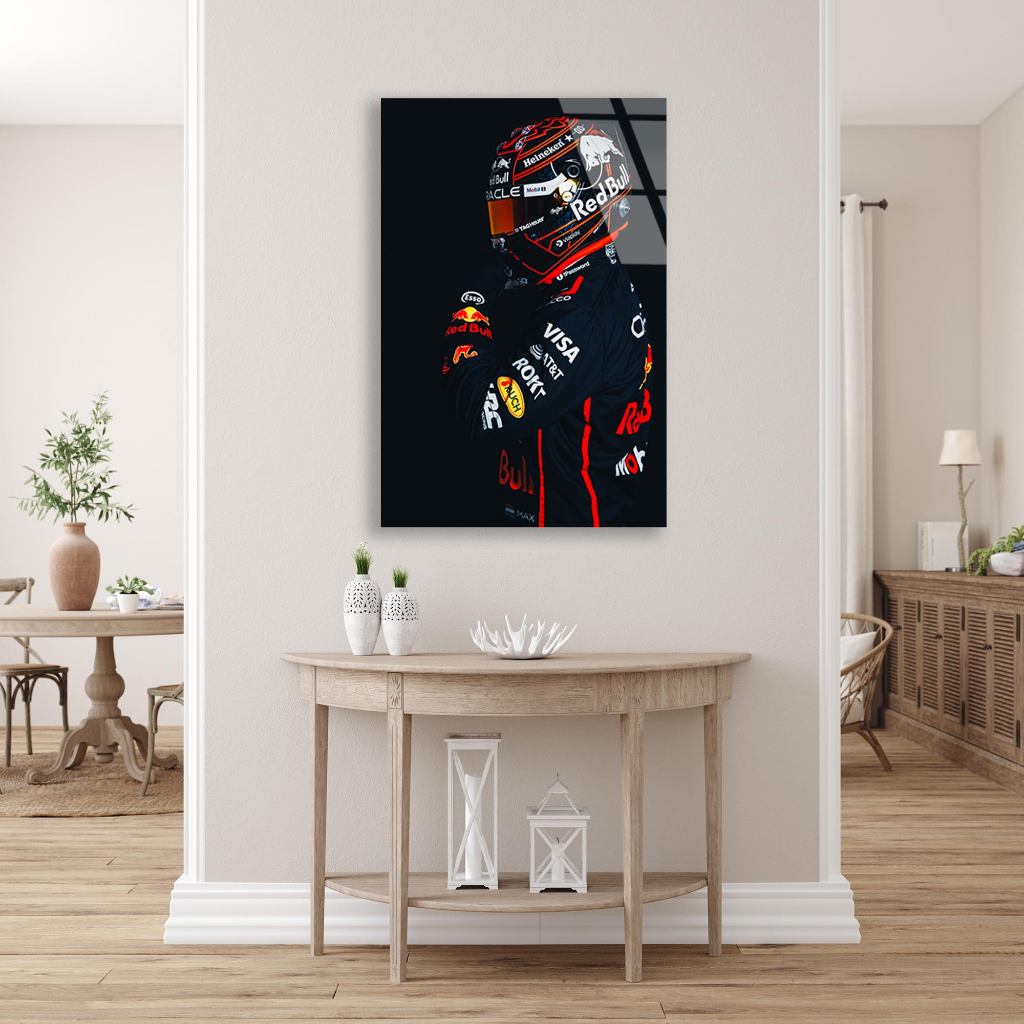 Red Bull F1 Cam Tablo – Formula 1 Temalı Duvar Dekoru - DEG0697