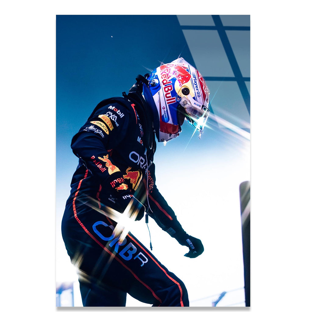 Işıltılı F1 Yarış Arabası Cam Tablo – Formula 1 Duvar Dekoru - DEG0699