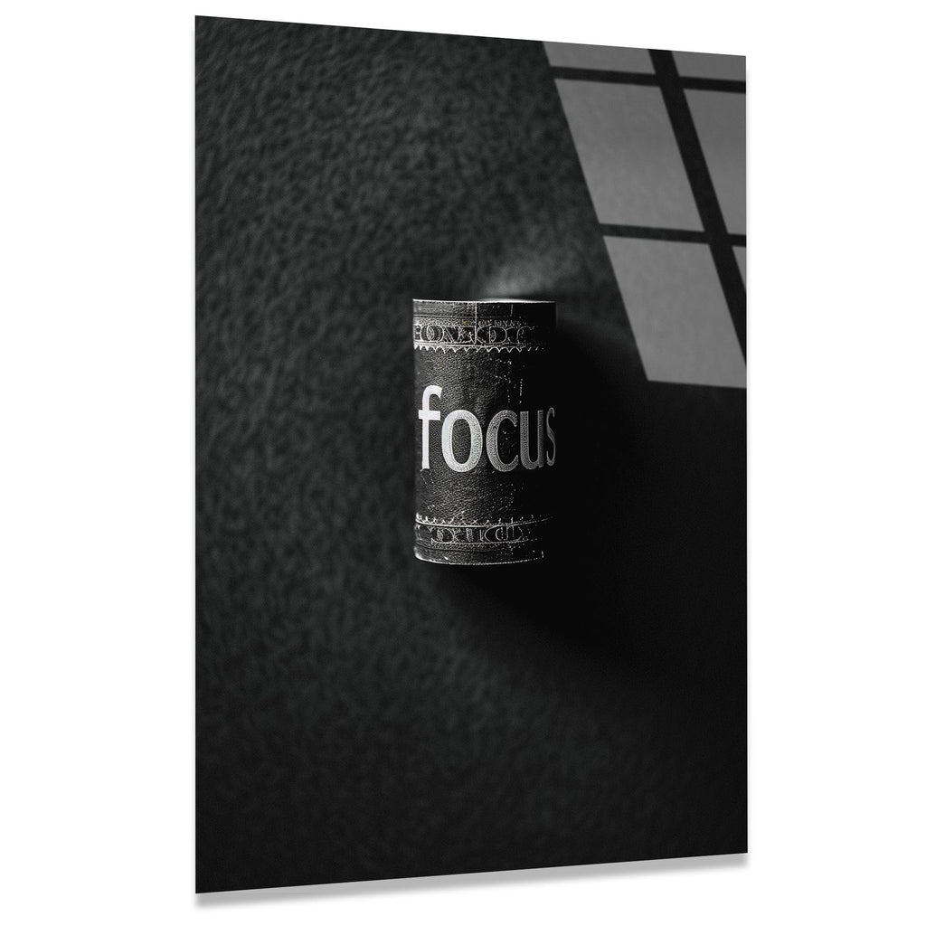 Focus Para Cam Tablo – Motivasyon Temalı Duvar Dekoru - DEG0717