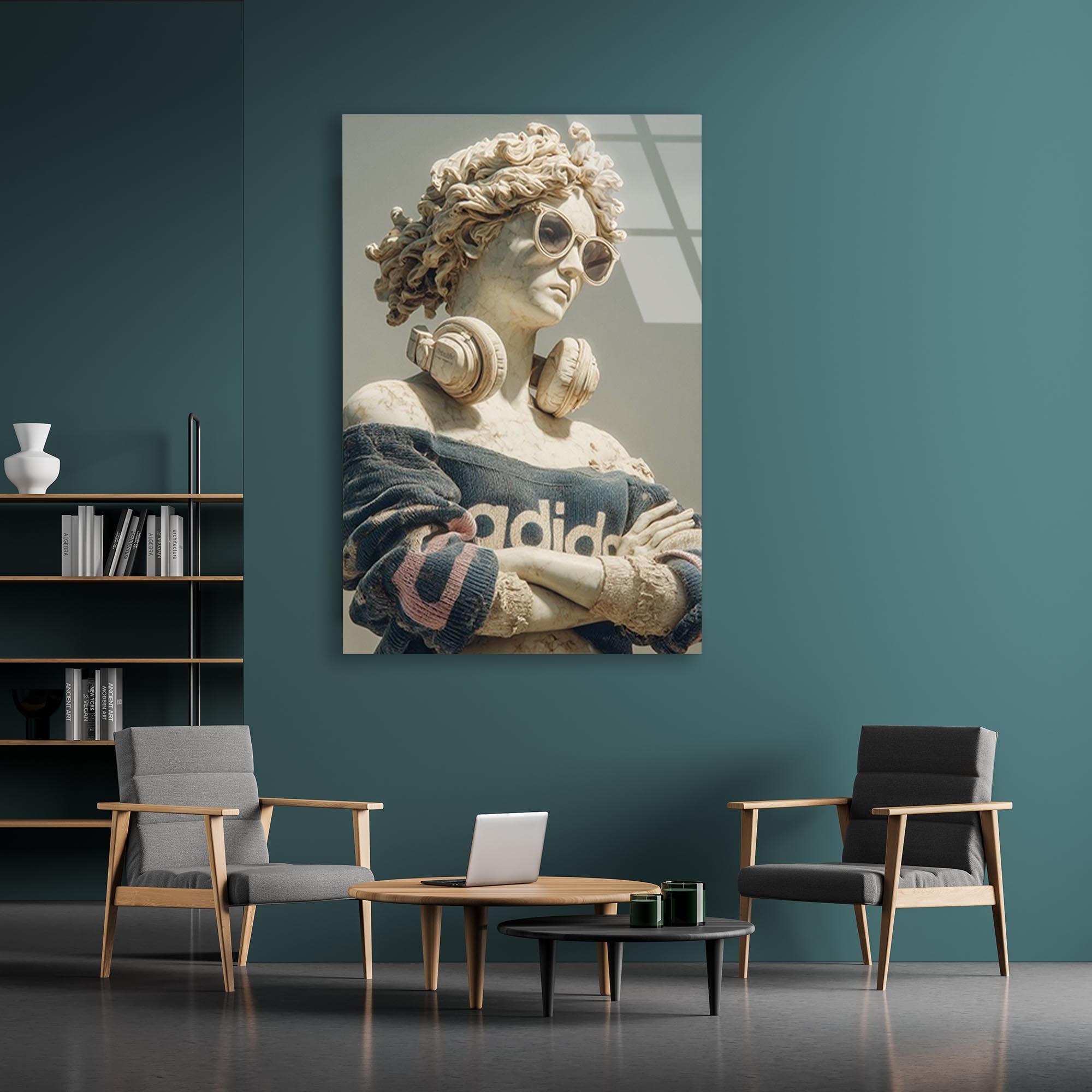 Pop Art Büst Cam Tablo – Modern Sanat Duvar Dekoru - DEG0728
