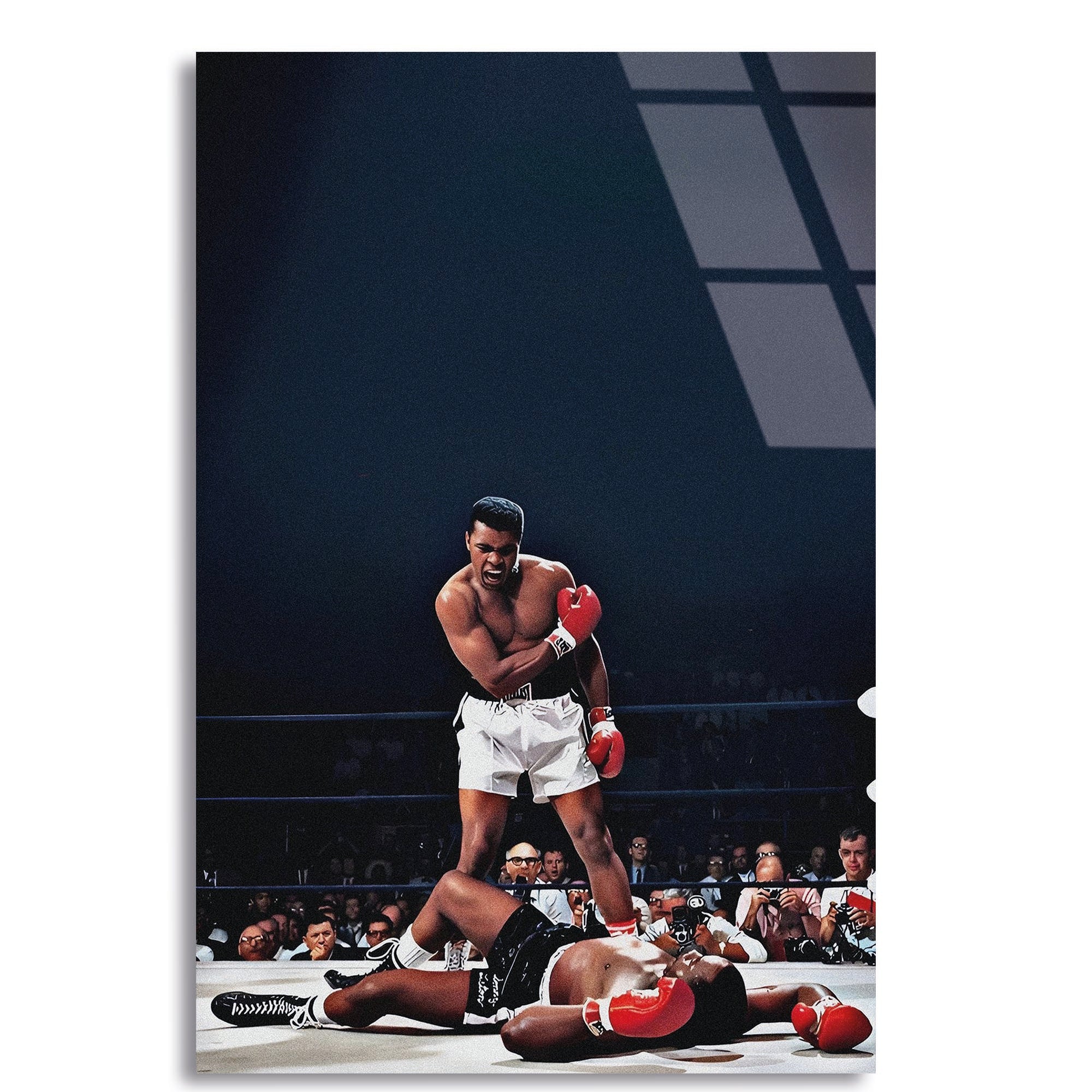 Muhammed Ali Cam Tablo – Boks Efsanesi Portre Duvar Dekoru - DEG0774