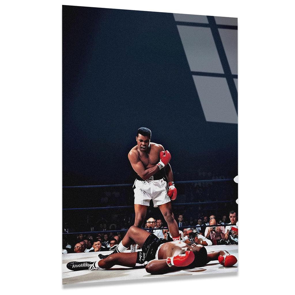 Muhammed Ali Cam Tablo – Boks Efsanesi Portre Duvar Dekoru - DEG0774
