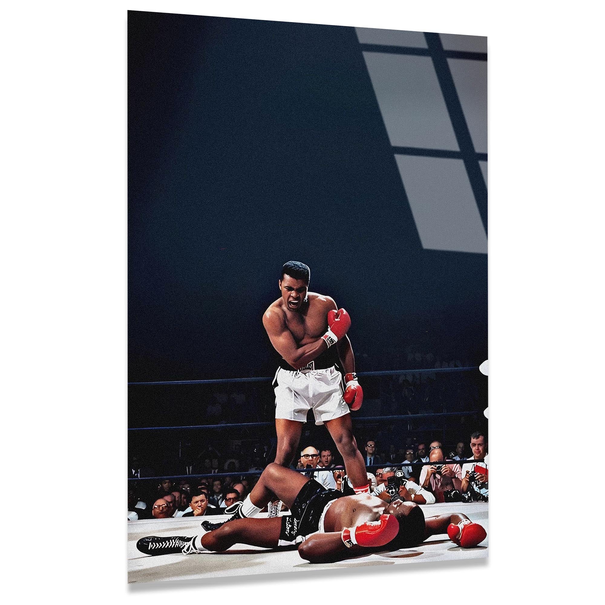Muhammed Ali Cam Tablo – Boks Efsanesi Portre Duvar Dekoru - DEG0774