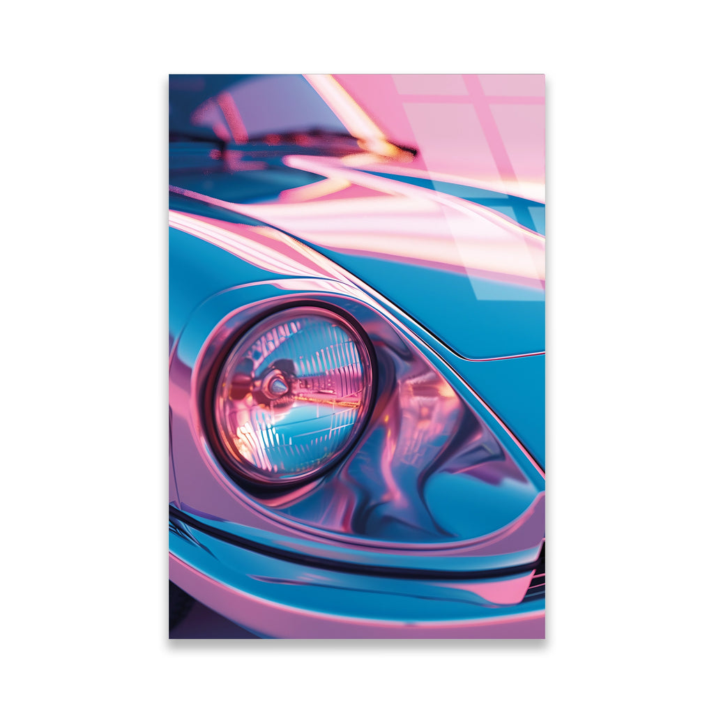 PASTEL PORSCHE FAR YAKIN PLAN - CAM TABLO - DEG0469