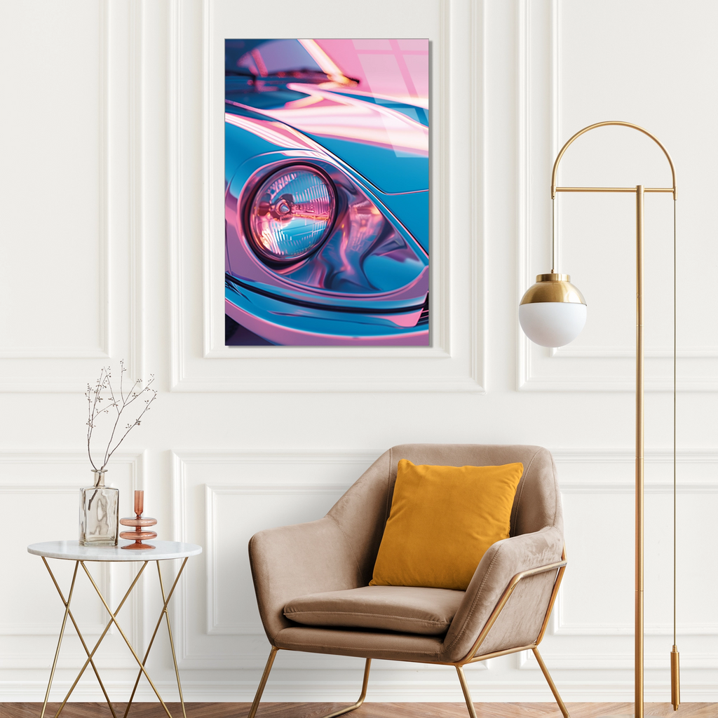 PASTEL PORSCHE FAR YAKIN PLAN - CAM TABLO - DEG0469