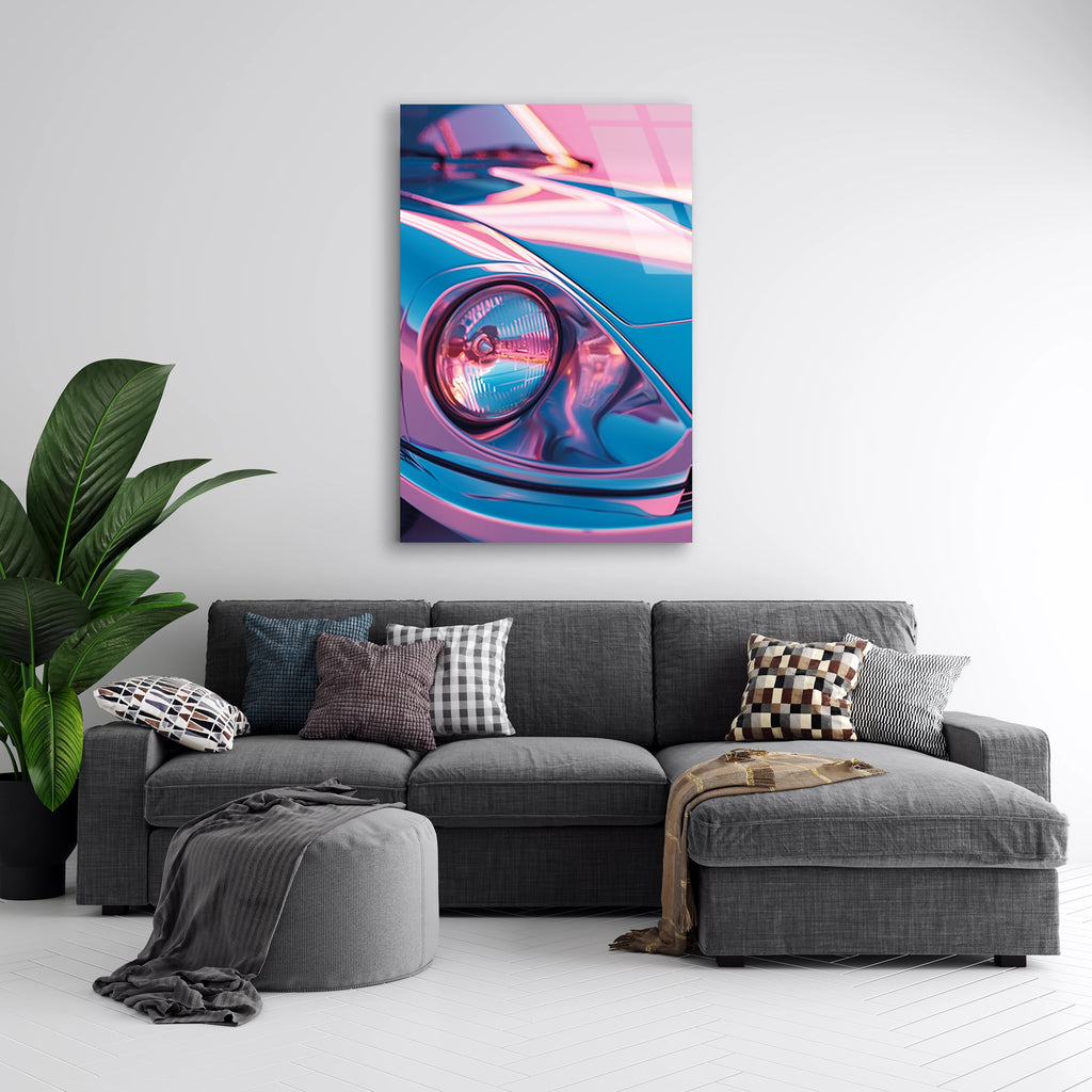 PASTEL PORSCHE FAR YAKIN PLAN - CAM TABLO - DEG0469
