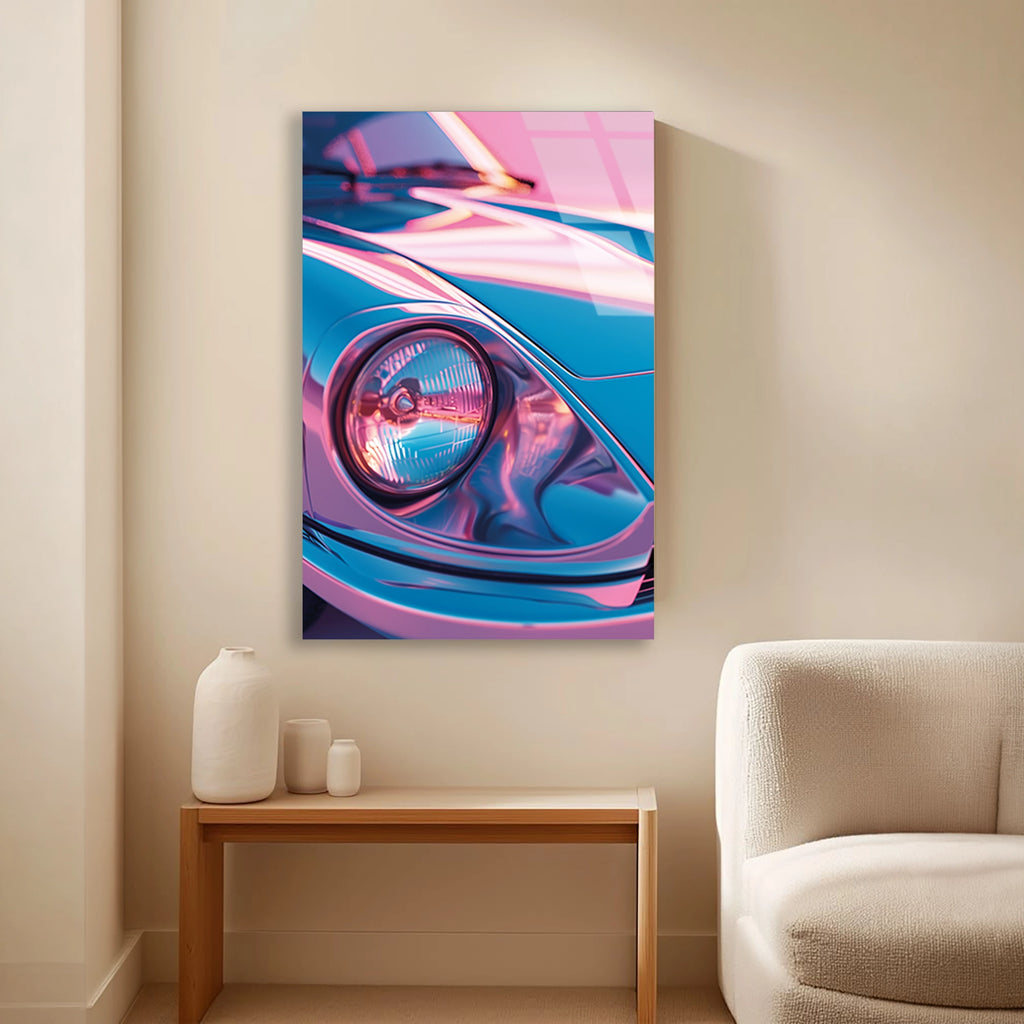 PASTEL PORSCHE FAR YAKIN PLAN - CAM TABLO - DEG0469