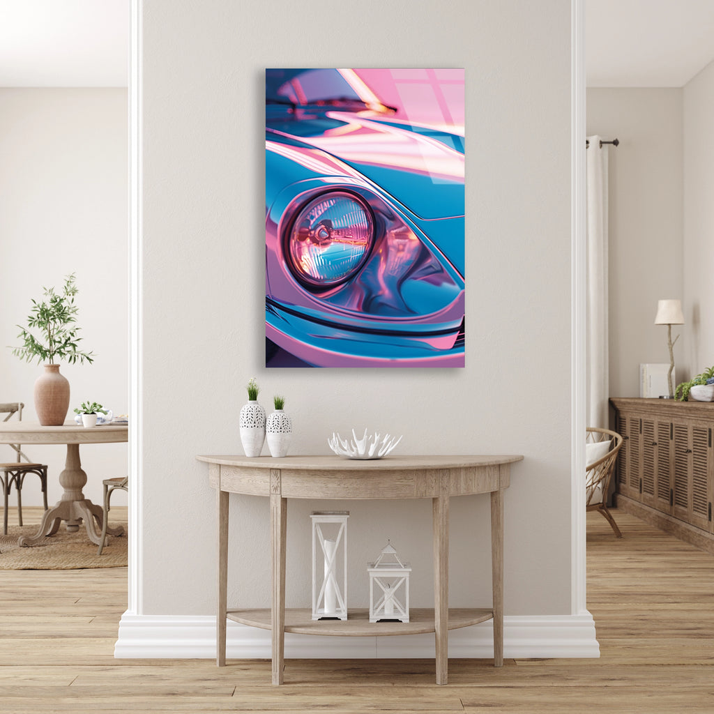 PASTEL PORSCHE FAR YAKIN PLAN - CAM TABLO - DEG0469