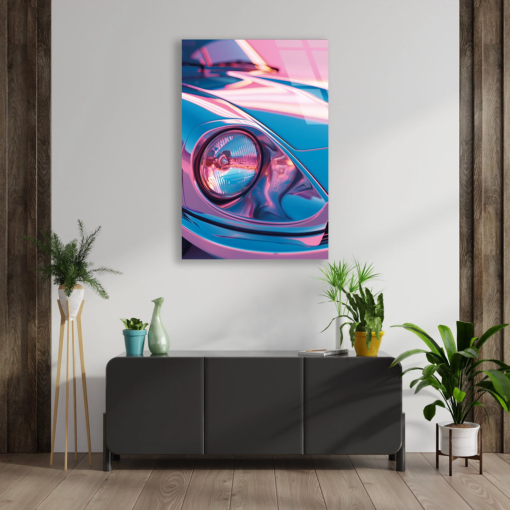 PASTEL PORSCHE FAR YAKIN PLAN - CAM TABLO - DEG0469