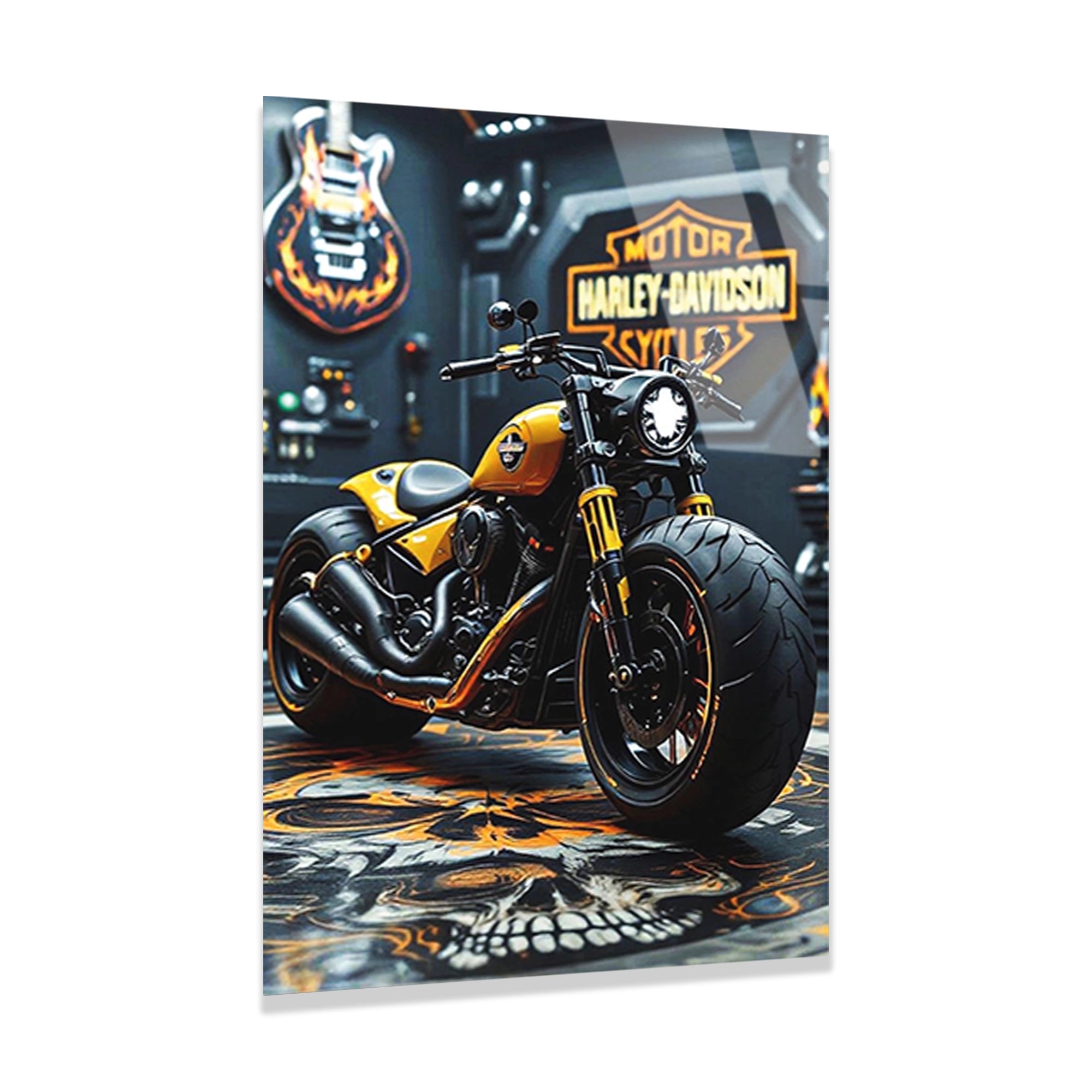 SARI HARLEY DAVIDSON CHOPPER - CAM TABLO - DEG0480