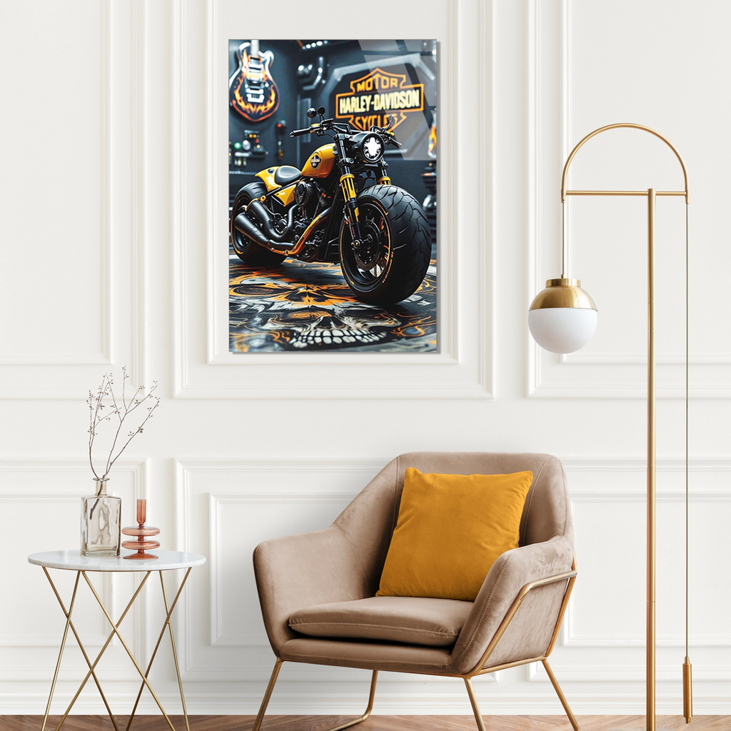 SARI HARLEY DAVIDSON CHOPPER - CAM TABLO - DEG0480