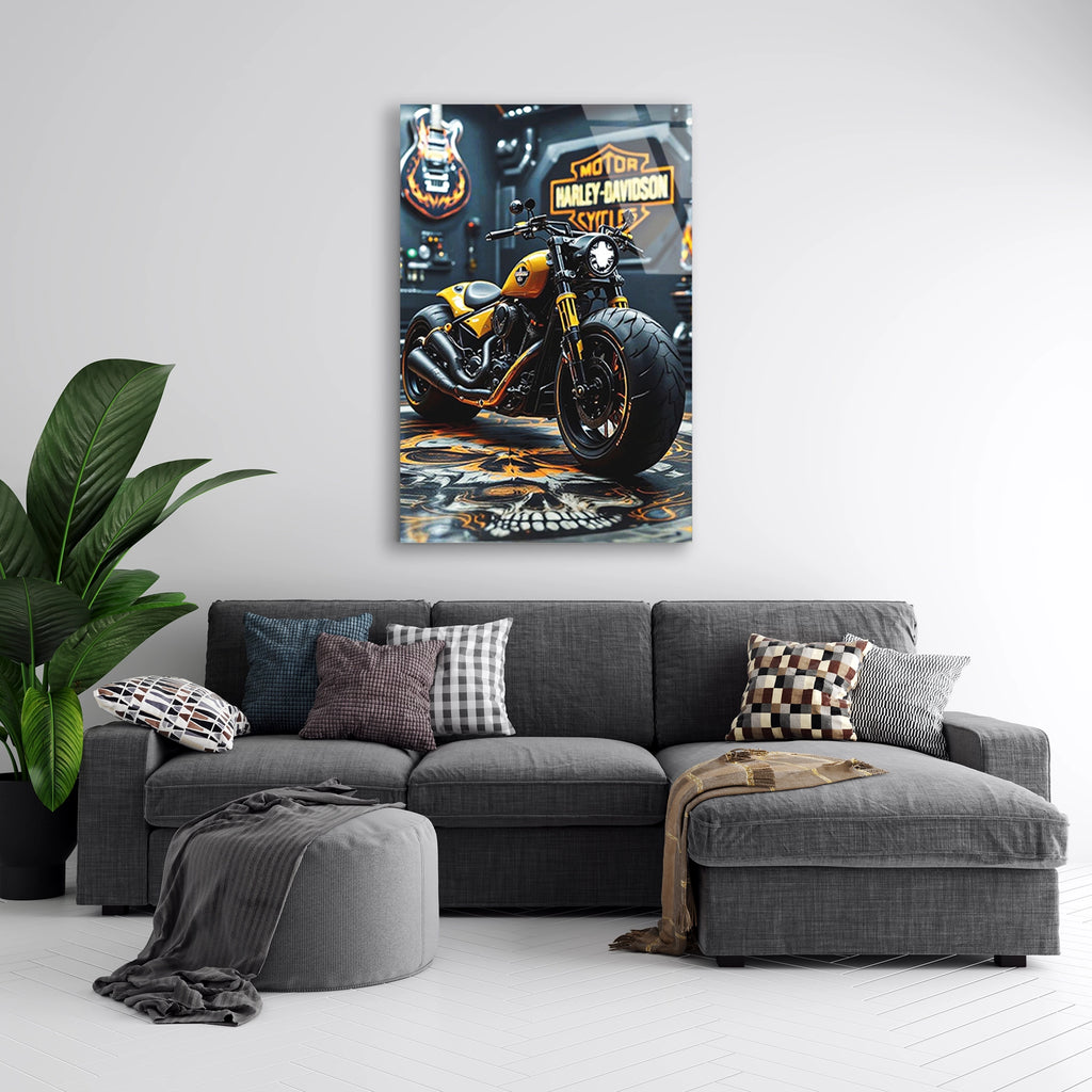 SARI HARLEY DAVIDSON CHOPPER - CAM TABLO - DEG0480