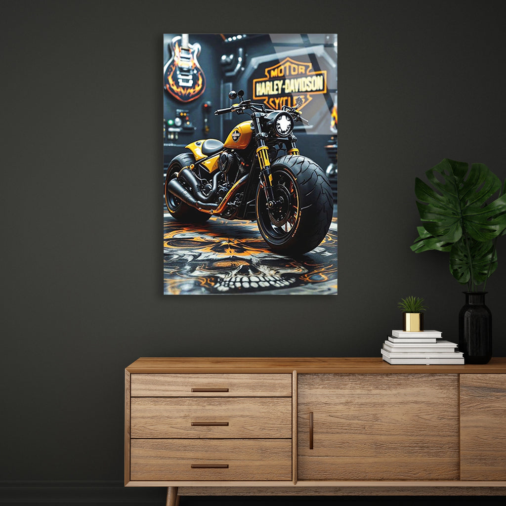 SARI HARLEY DAVIDSON CHOPPER - CAM TABLO - DEG0480