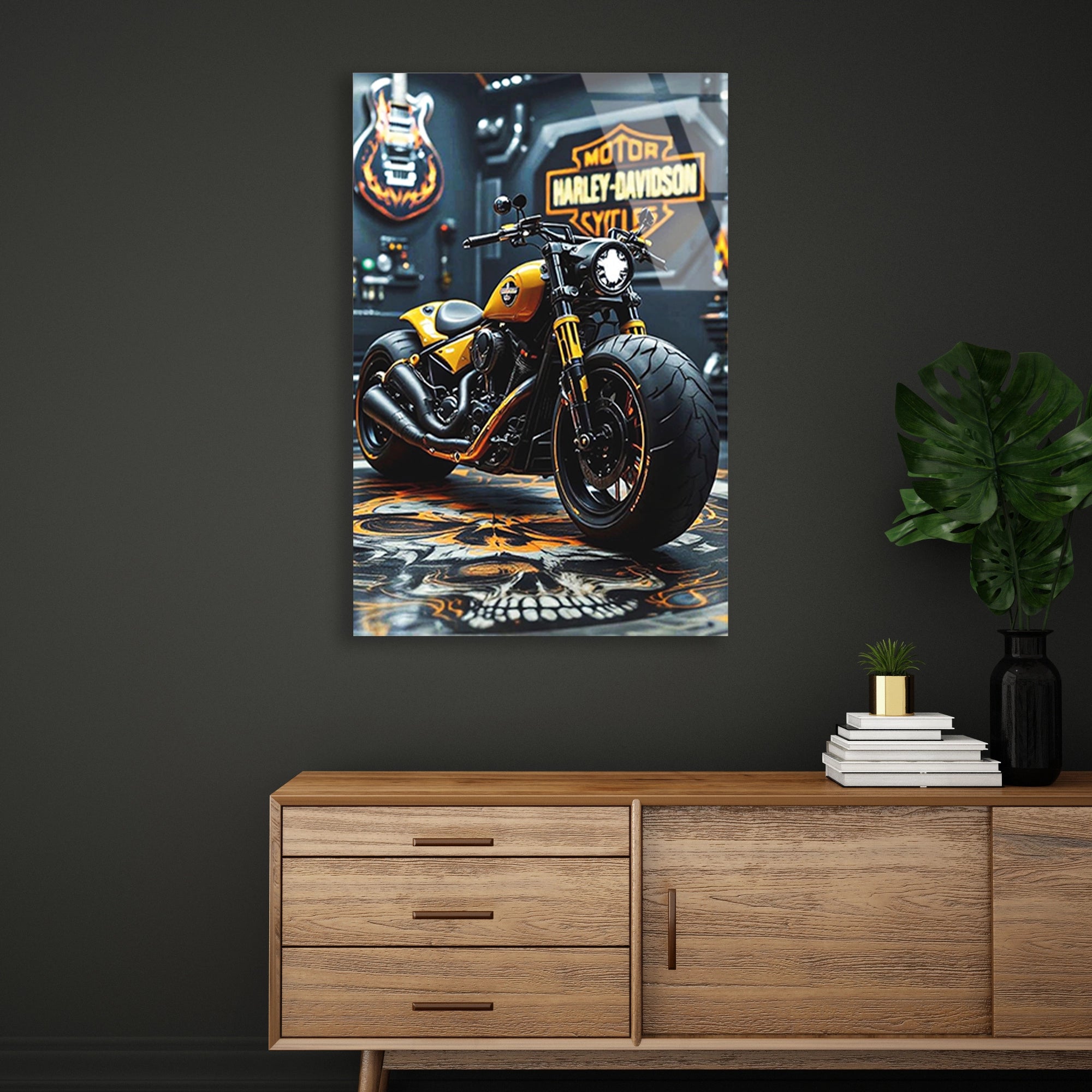 SARI HARLEY DAVIDSON CHOPPER - CAM TABLO - DEG0480