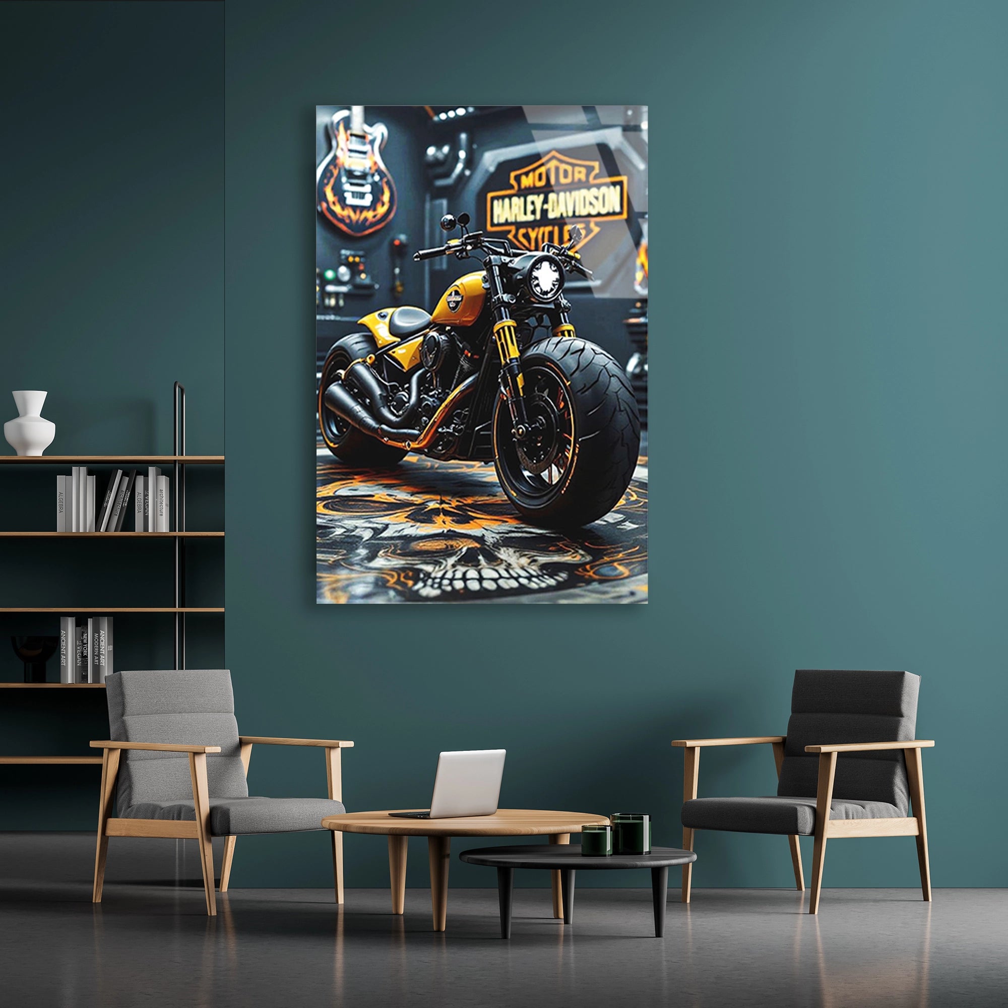 SARI HARLEY DAVIDSON CHOPPER - CAM TABLO - DEG0480
