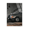 KLASİK MERCEDES W124 SİYAH BEYAZ - CAM TABLO - DEG0481