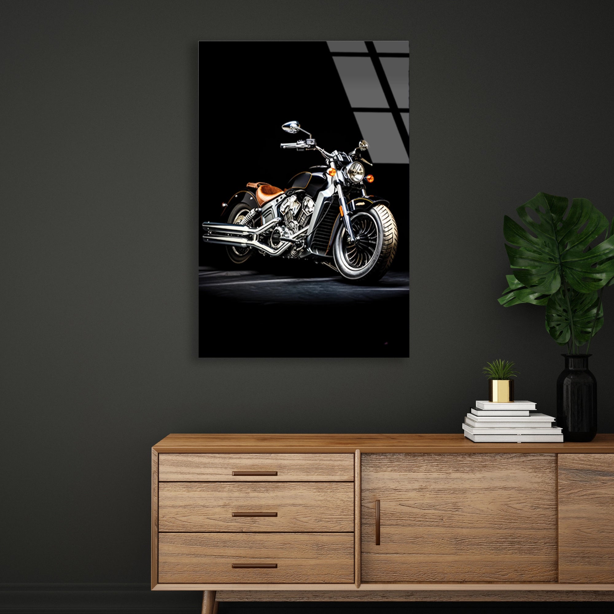 KROM CRUISER MOTOSİKLET STÜDYO - CAM TABLO - DEG0494