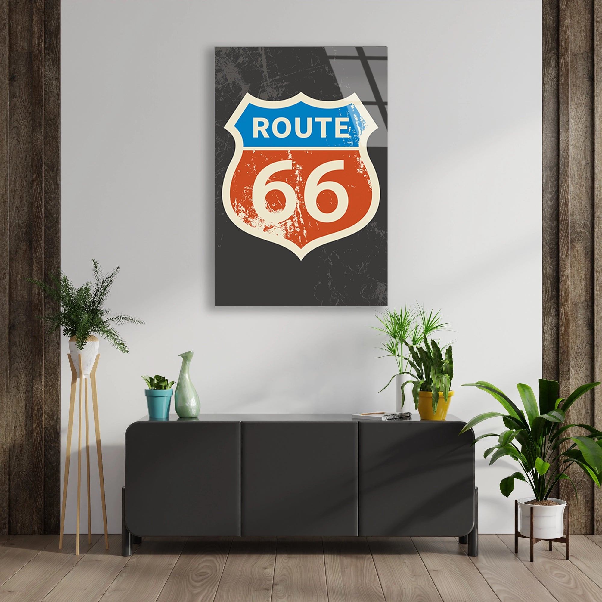 ROUTE 66 TABELA VINTAGE - CAM TABLO - DEG0497