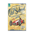 OLD SCHOOL VINTAGE YARIŞ ARABASI POSTERİ - CAM TABLO - DEG0500