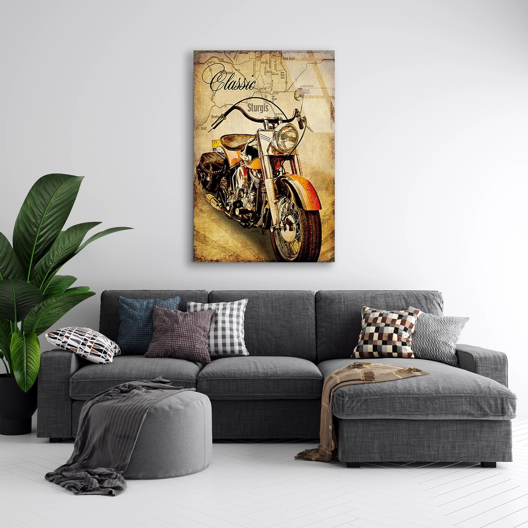 KLASİK CHOPPER STURGIS VINTAGE - CAM TABLO - DEG0502
