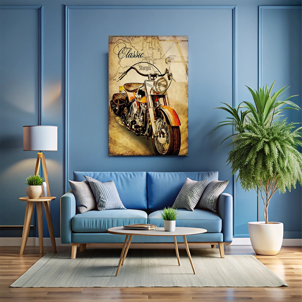 KLASİK CHOPPER STURGIS VINTAGE - CAM TABLO - DEG0502