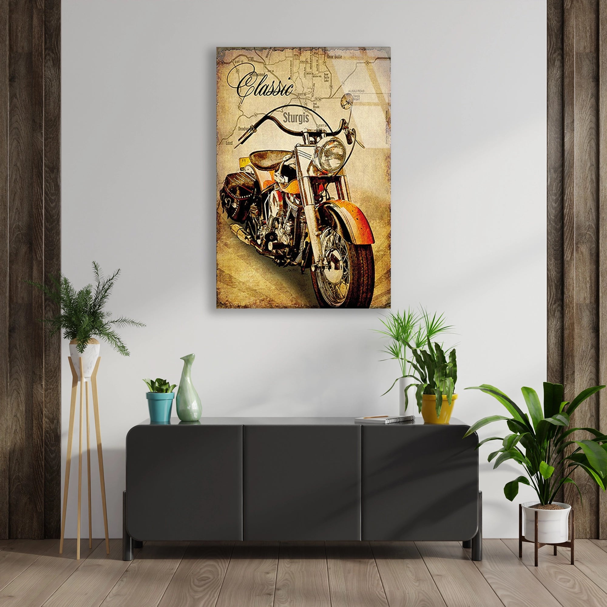 KLASİK CHOPPER STURGIS VINTAGE - CAM TABLO - DEG0502