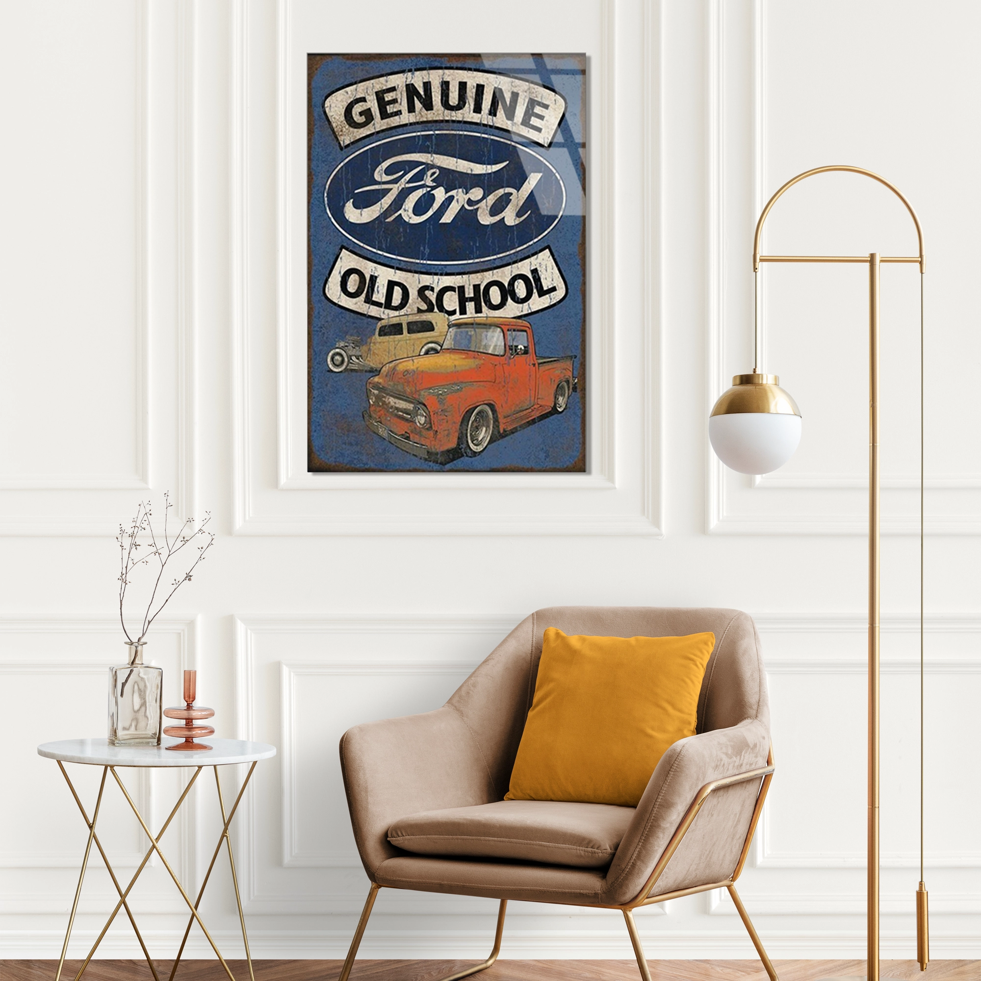 GENUINE FORD OLD SCHOOL PICKUP - CAM TABLO - DEG0503