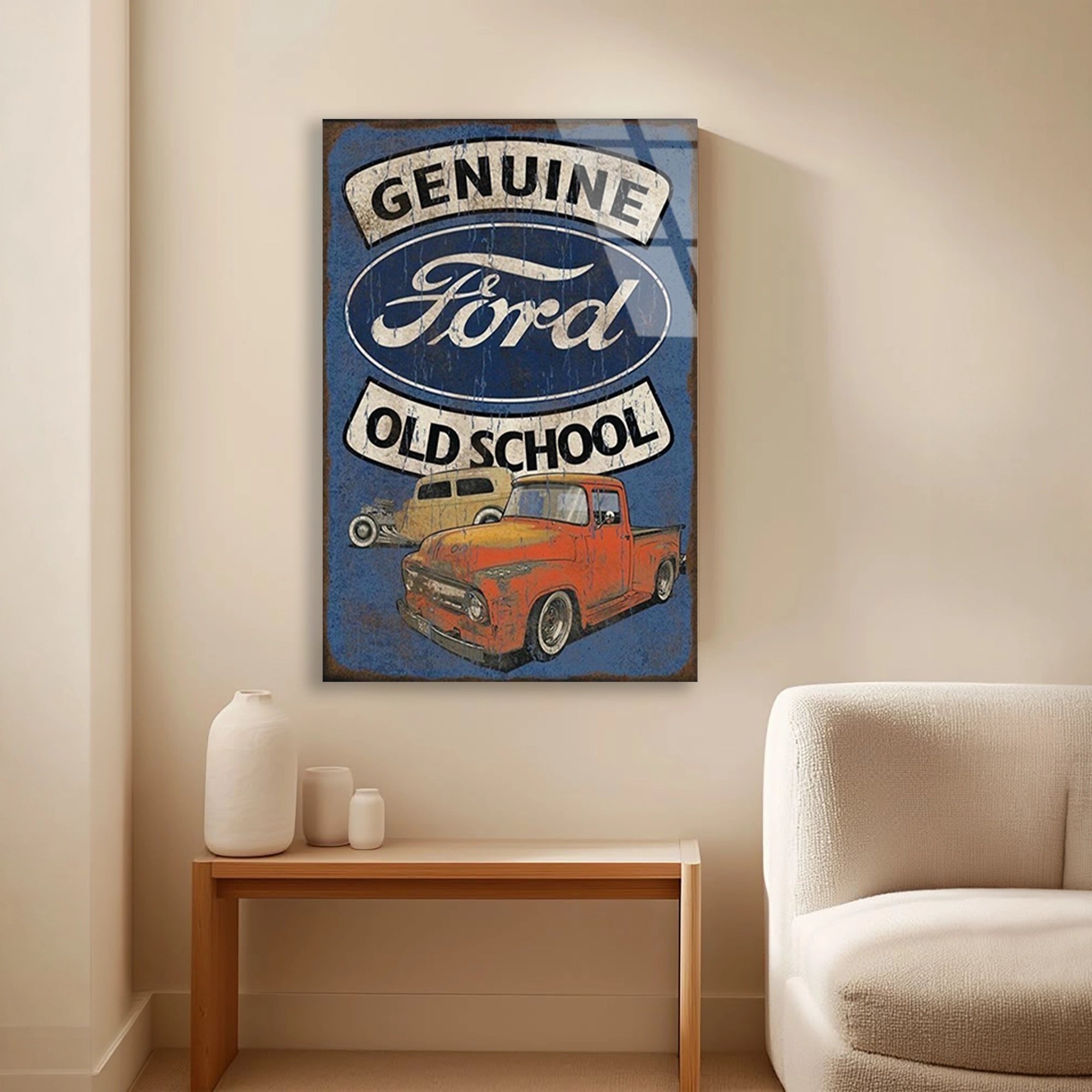 GENUINE FORD OLD SCHOOL PICKUP - CAM TABLO - DEG0503