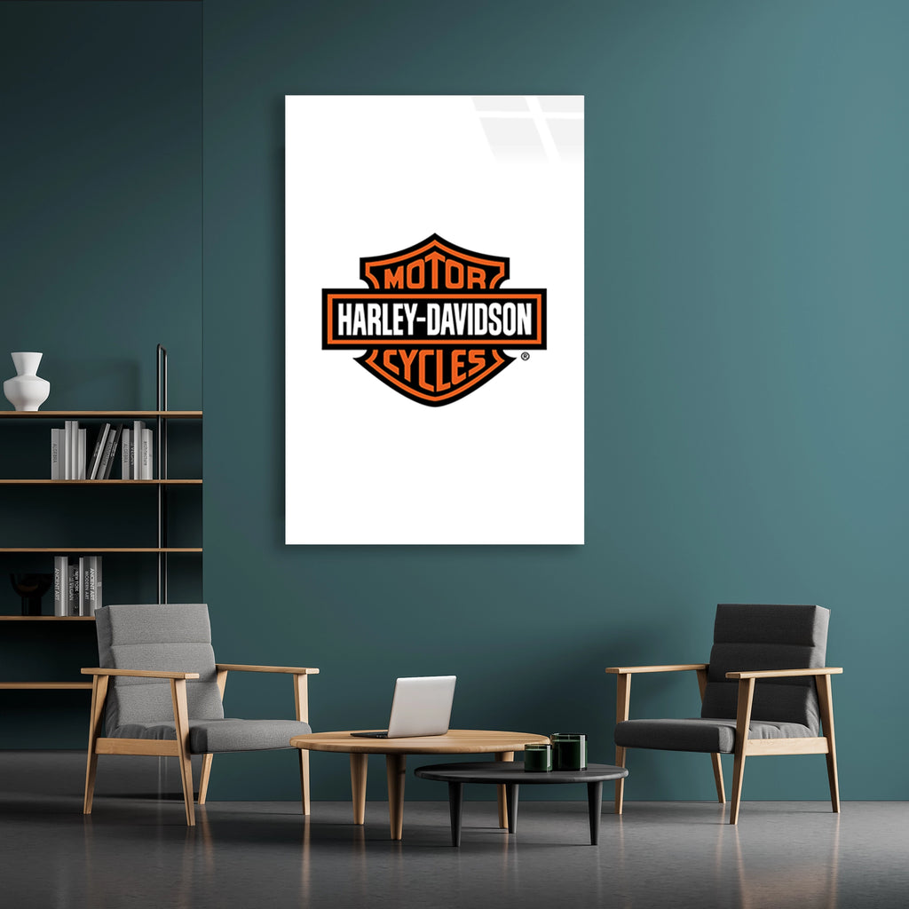 HARLEY DAVIDSON LOGO - CAM TABLO - DEG0508