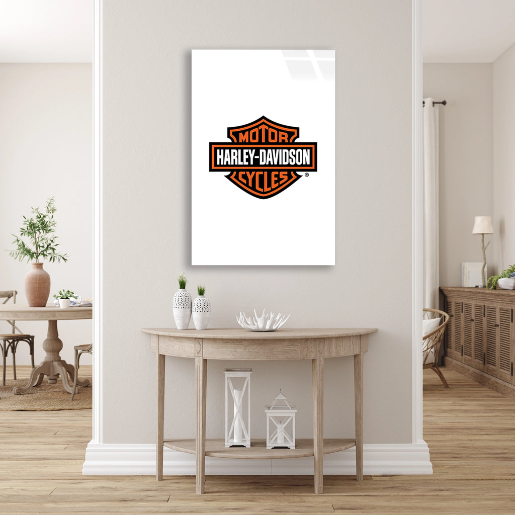 HARLEY DAVIDSON LOGO - CAM TABLO - DEG0508
