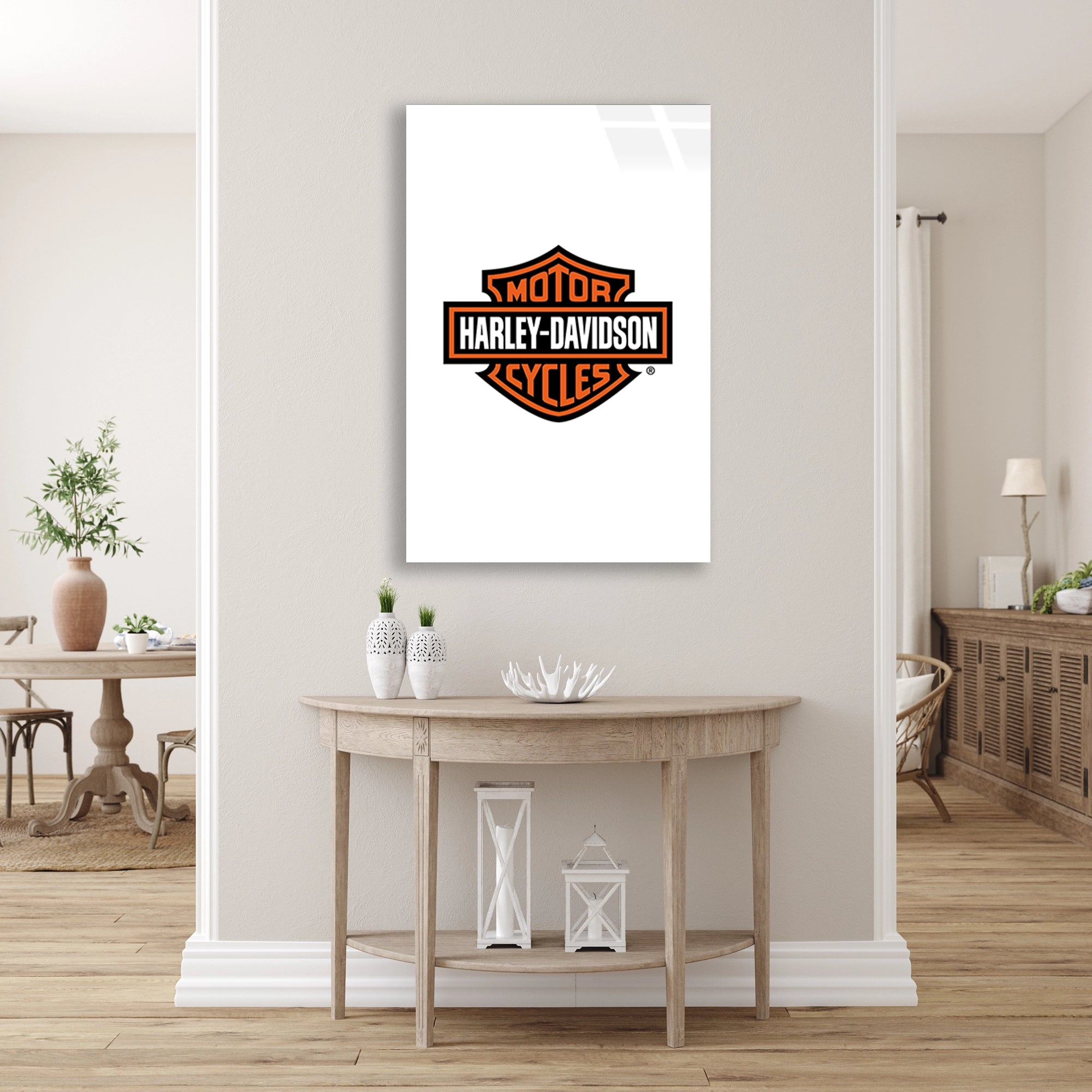 HARLEY DAVIDSON LOGO - CAM TABLO - DEG0508