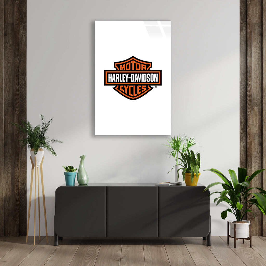 HARLEY DAVIDSON LOGO - CAM TABLO - DEG0508