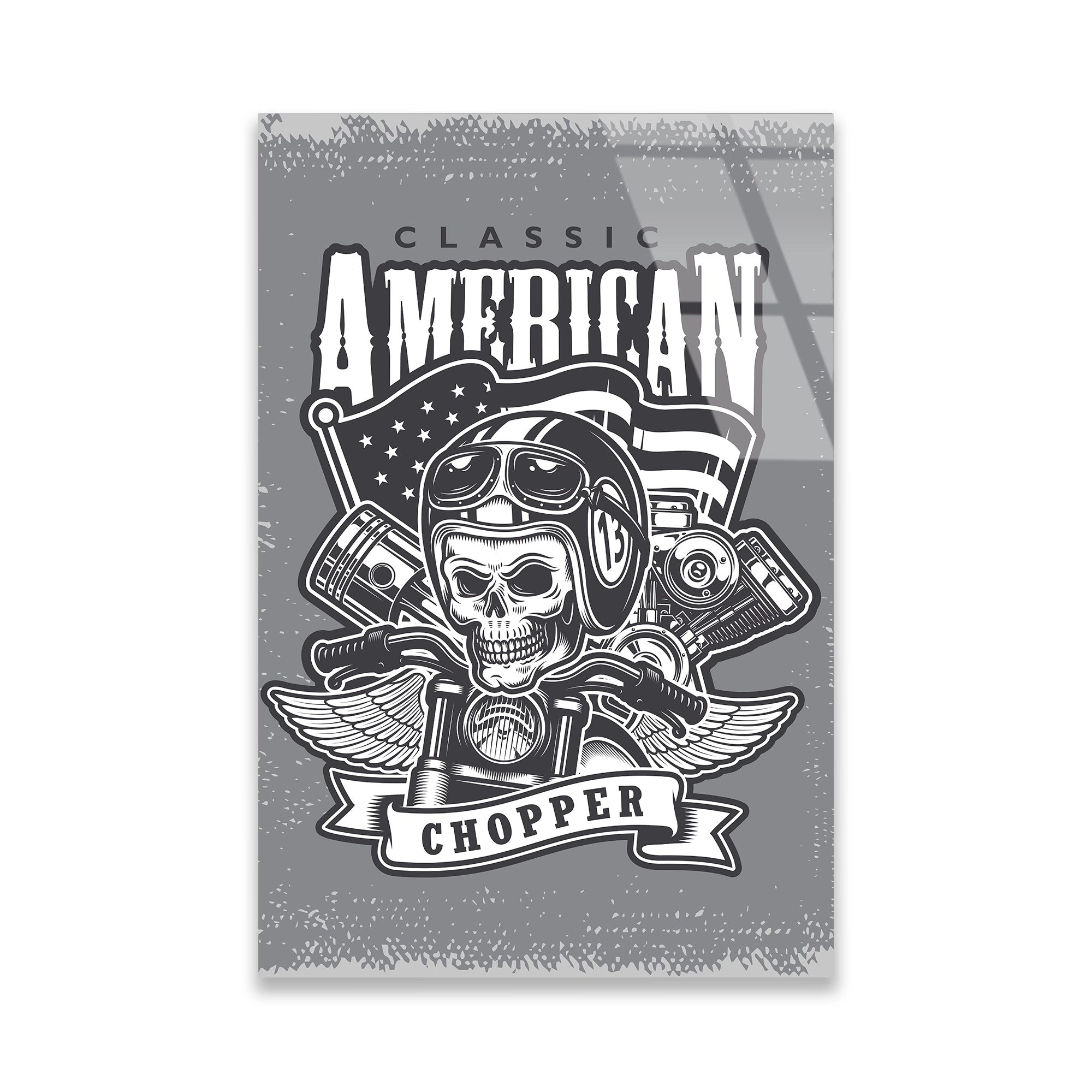 CLASSIC AMERICAN CHOPPER KURUKAFA - CAM TABLO - DEG0511