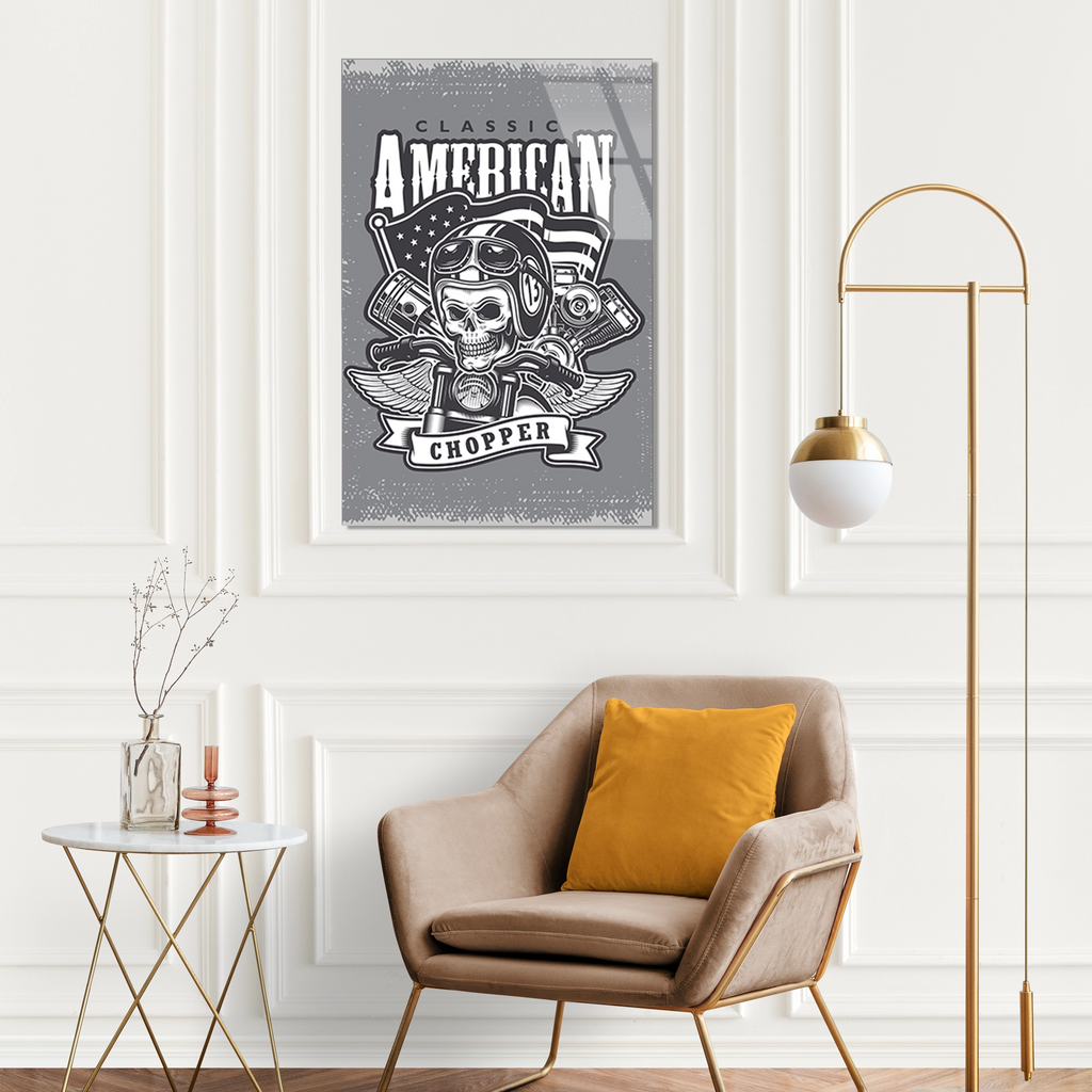 CLASSIC AMERICAN CHOPPER KURUKAFA - CAM TABLO - DEG0511